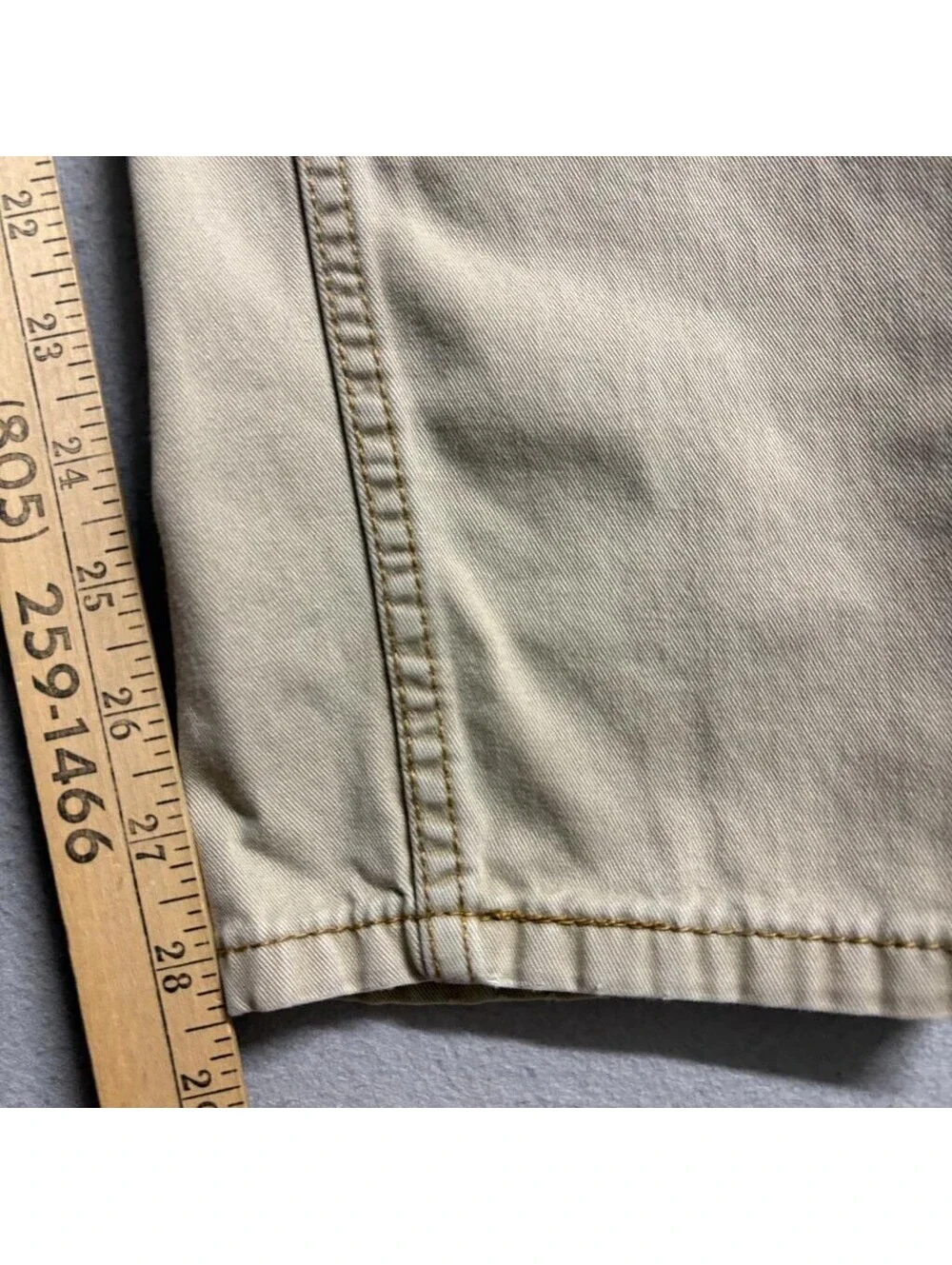 Levis 508 Commuter Pants Mens 29x30 Khaki Beige Slim Tapered Twill Chino